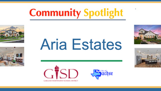 Homes For Sale in Aria Estates in Sachse Texas