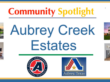 Homes For Sale in Aubrey Creek Estates in Aubrey Texas