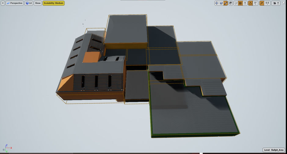 Week 7 - Level Blockout and creating ball pit blueprint