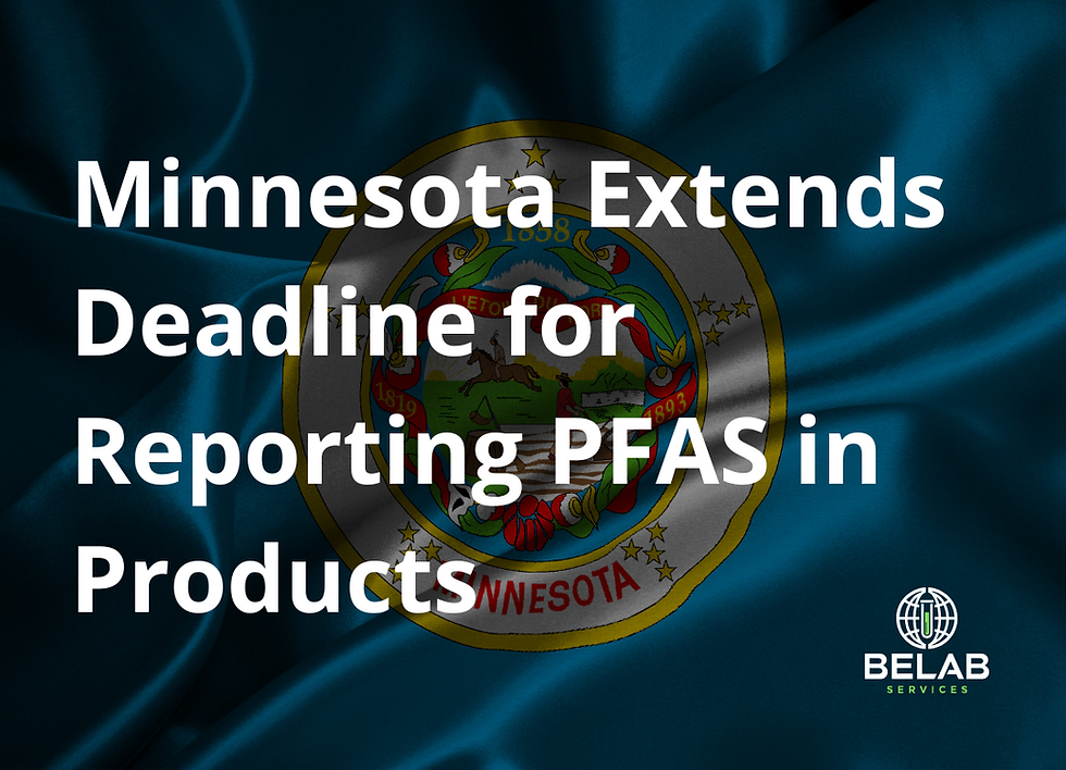 Minnesota Extends Deadline for Reporting PFAS in Products
