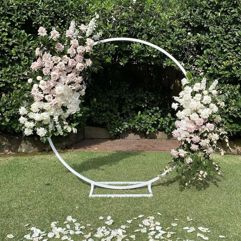 Thumbnail: White Metal Hoop Arbour
