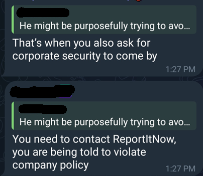 A private group chat for Microsofters that met at an Employee Resource Group (ERG).