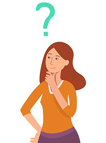 cartoon-young-adult-girl-thinking-icon-v