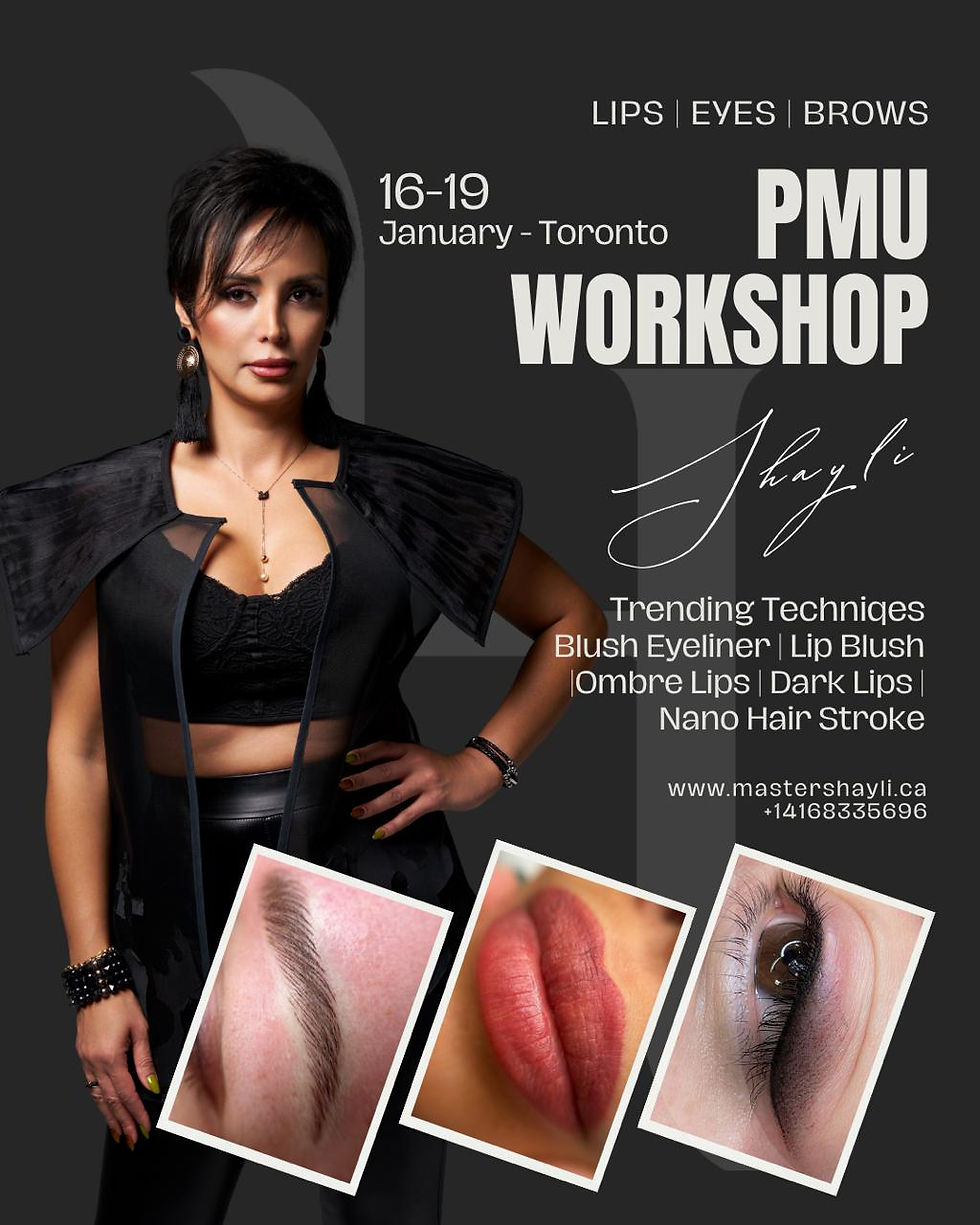 Microblading Eyebrow + Lip blush + Eyeliner Exclusive Training Courses