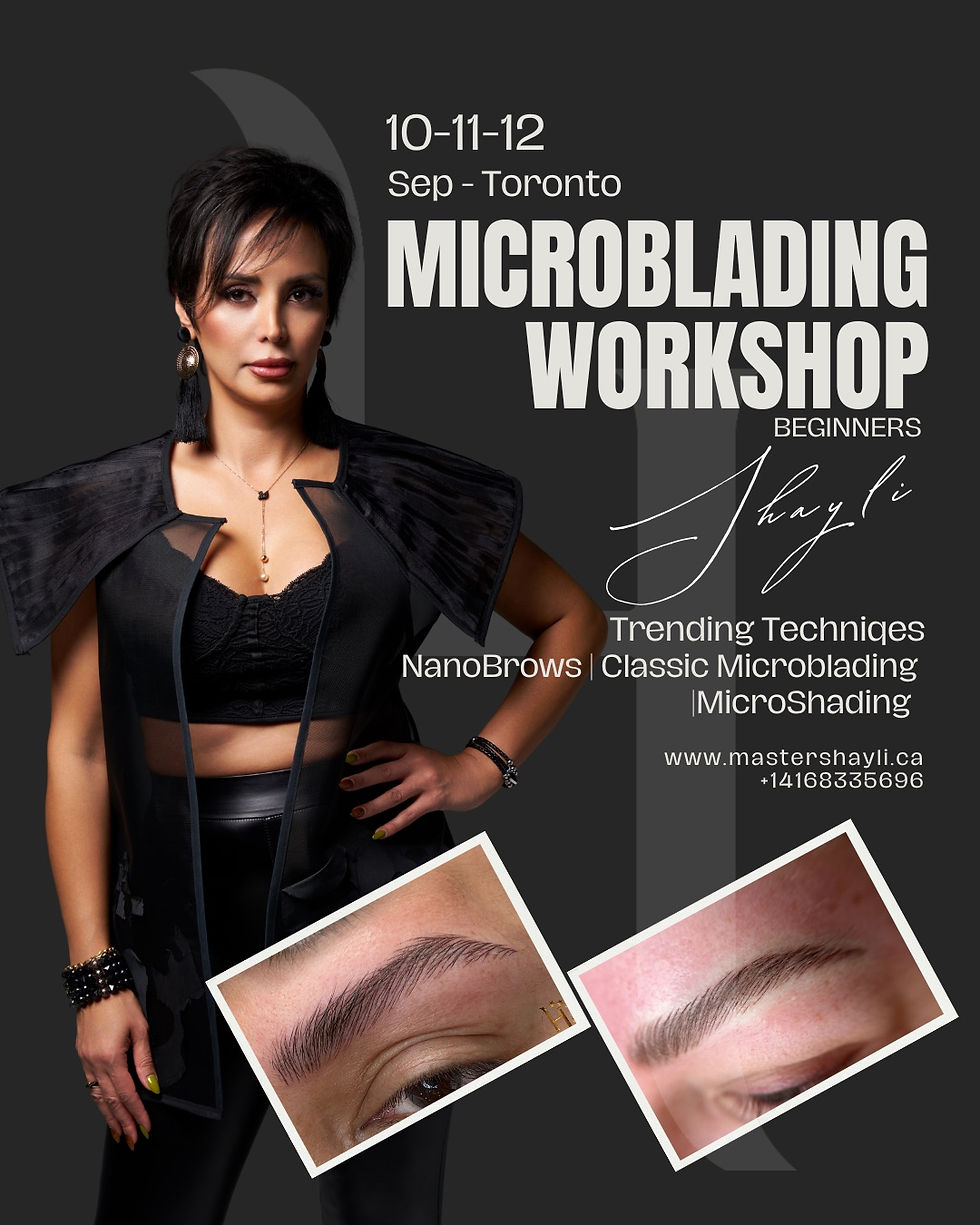 NanoBrows, Classic Microblading and MicroShading Toronto Workshop