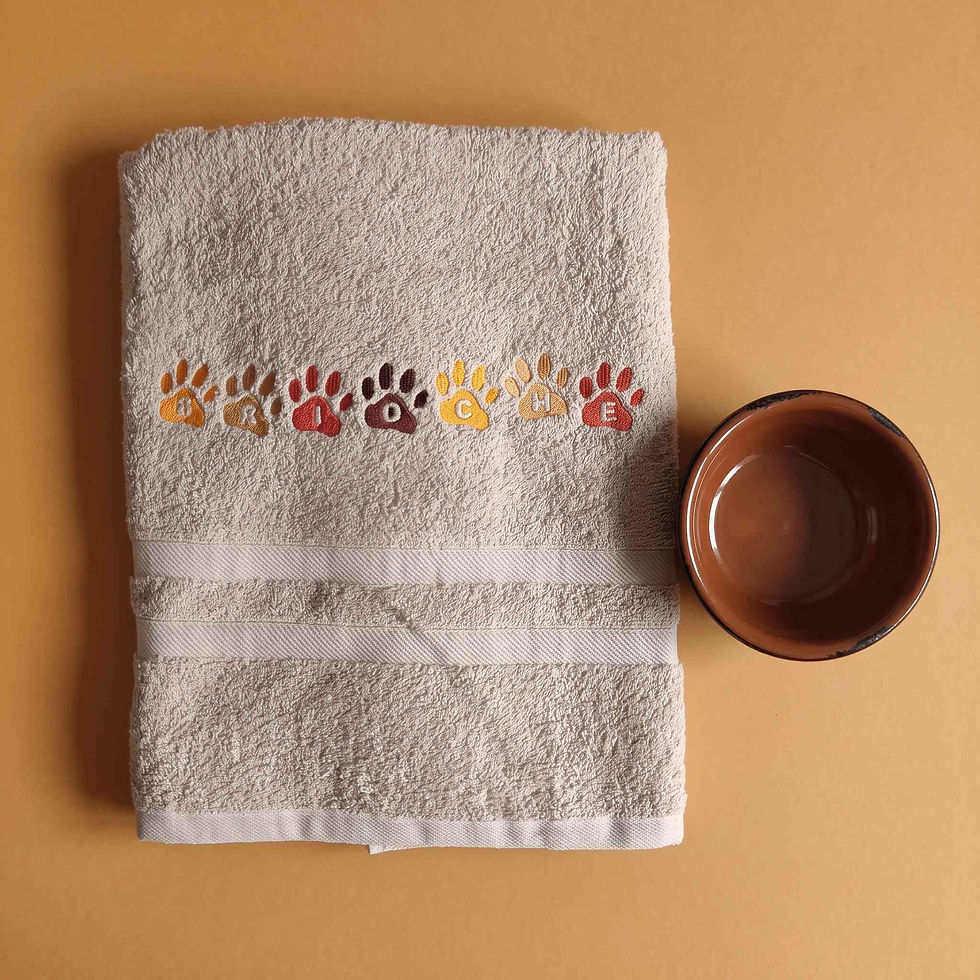 Miniature : Serviettes de Toilette Personnalisées pour Chiens