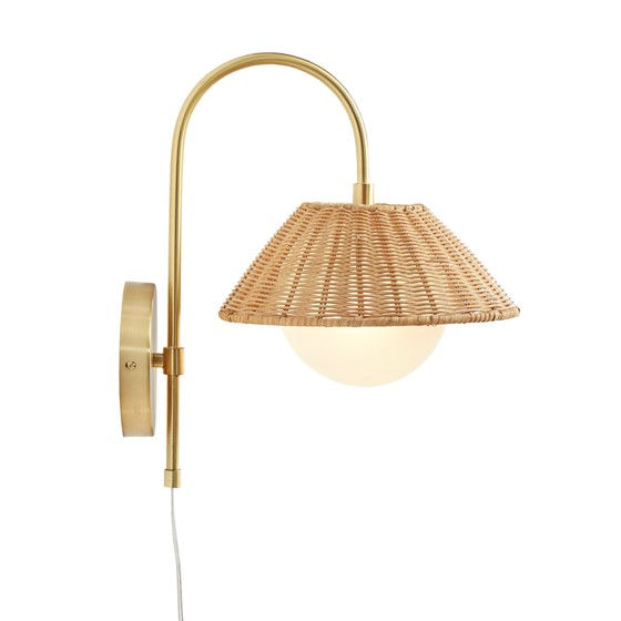 Thumbnail: Laguna Rattan Weave Shade Wall Sconce