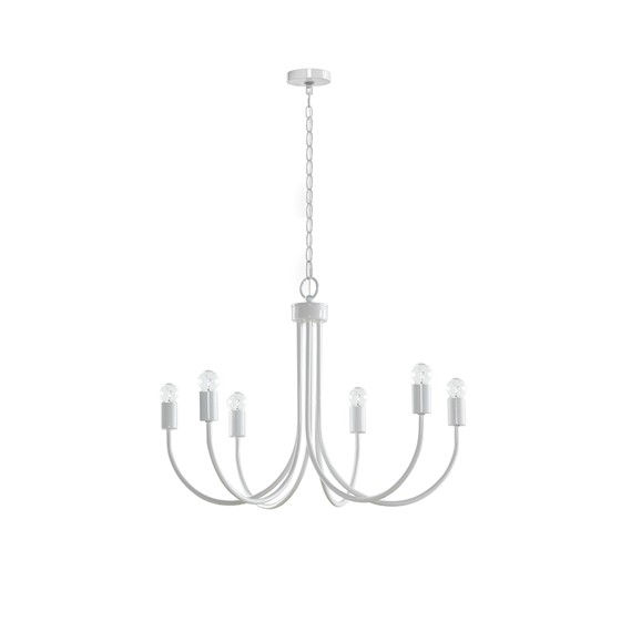 Thumbnail: Ellie 6-Light Metal Chandelier