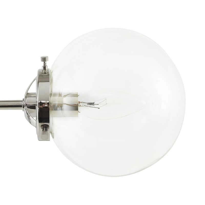 Thumbnail: Paige 12-Light Chandelier with Oversized Globe Bulbs Silver