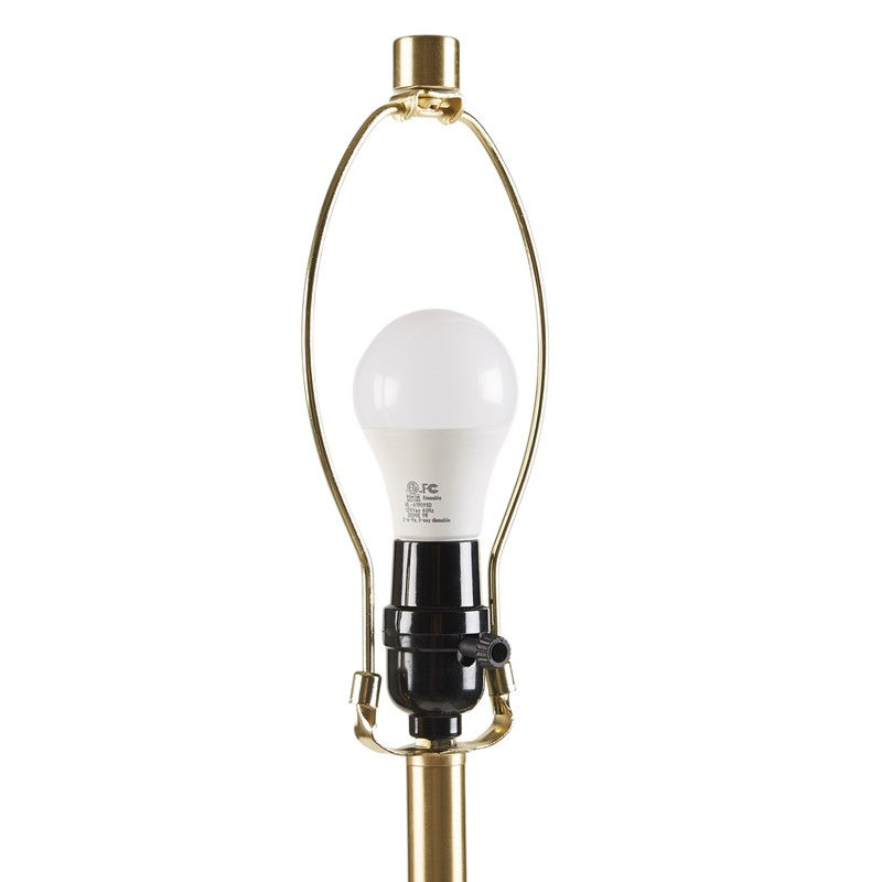 Thumbnail: Verla Tapered Faux Wood Dimmable Floor Lamp