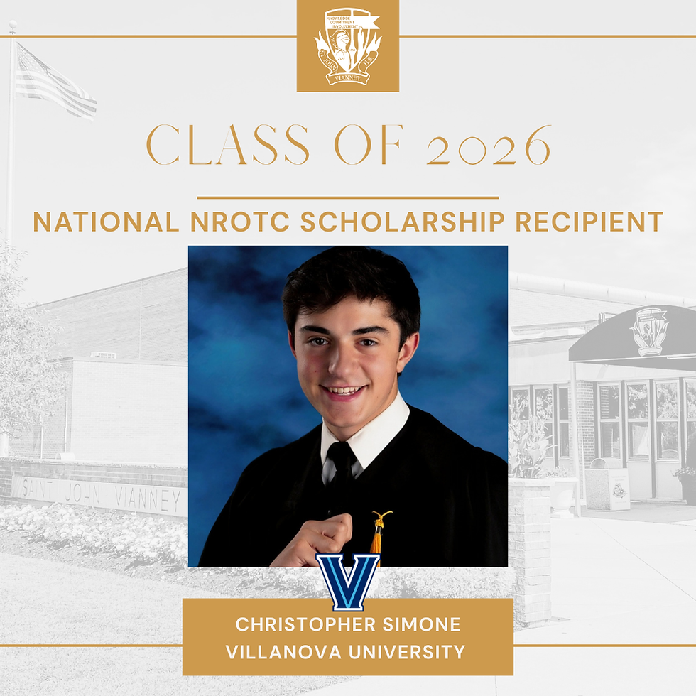 CHRIS SIMONE AWARDED NATIONAL NROTC SCHOLARSHIP
