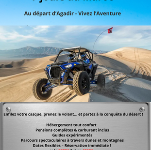 Au départ d’Agadir – Vivez l’Aventure avec ADRÉNALINE SPORT 2C !
