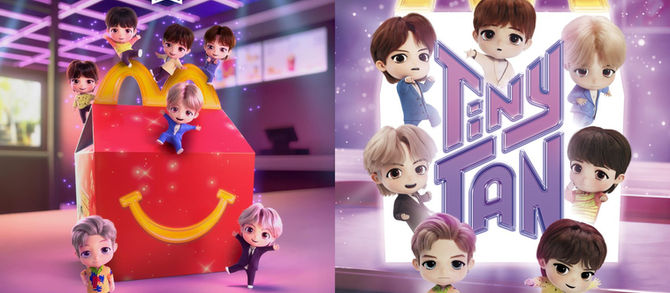 TINY TAN INVADES MCDONALDS