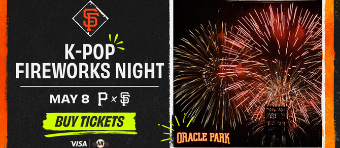 K-Pop Fireworks Night at Oracle Park!