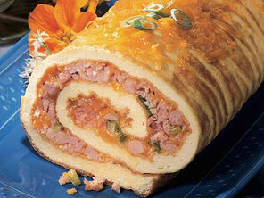 Easy Ham & Cheese Omelette Roll Recipe