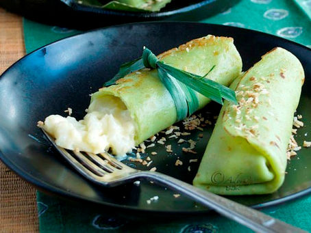 Buco Pandan Crepes Recipe