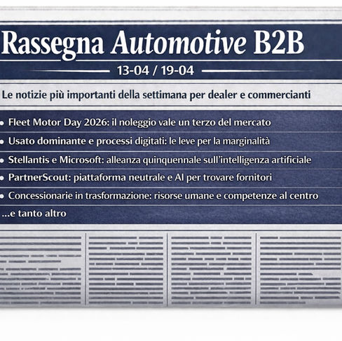 Mercato auto usate Italia: prezzi, stock e trend | Rassegna stampa 19 aprile 2026