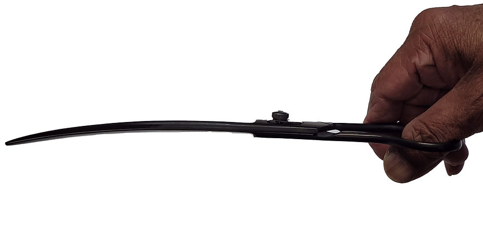 Thumbnail: Beaute Tsuru Barber shears 10" Curved Black