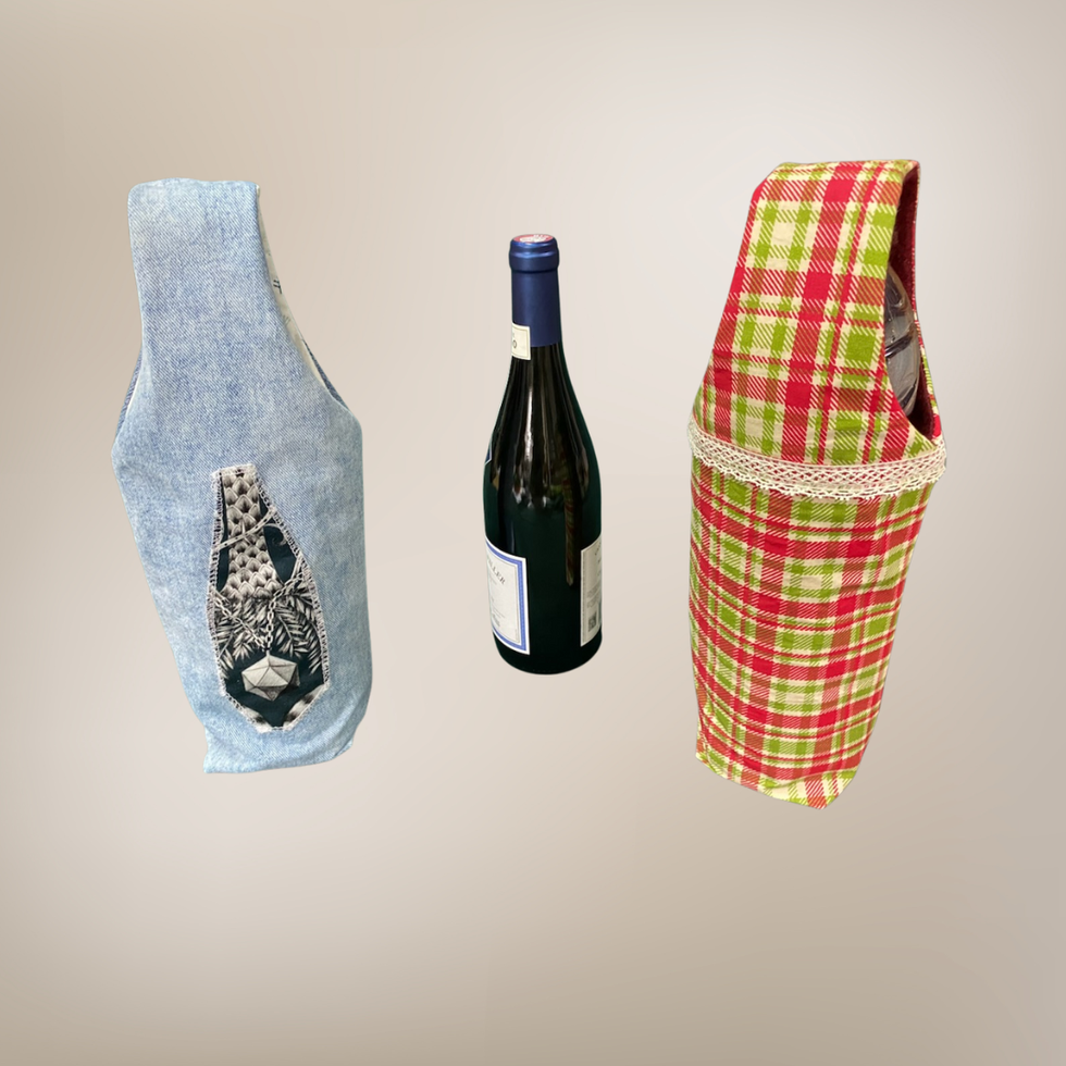 Porte bouteille en tissus