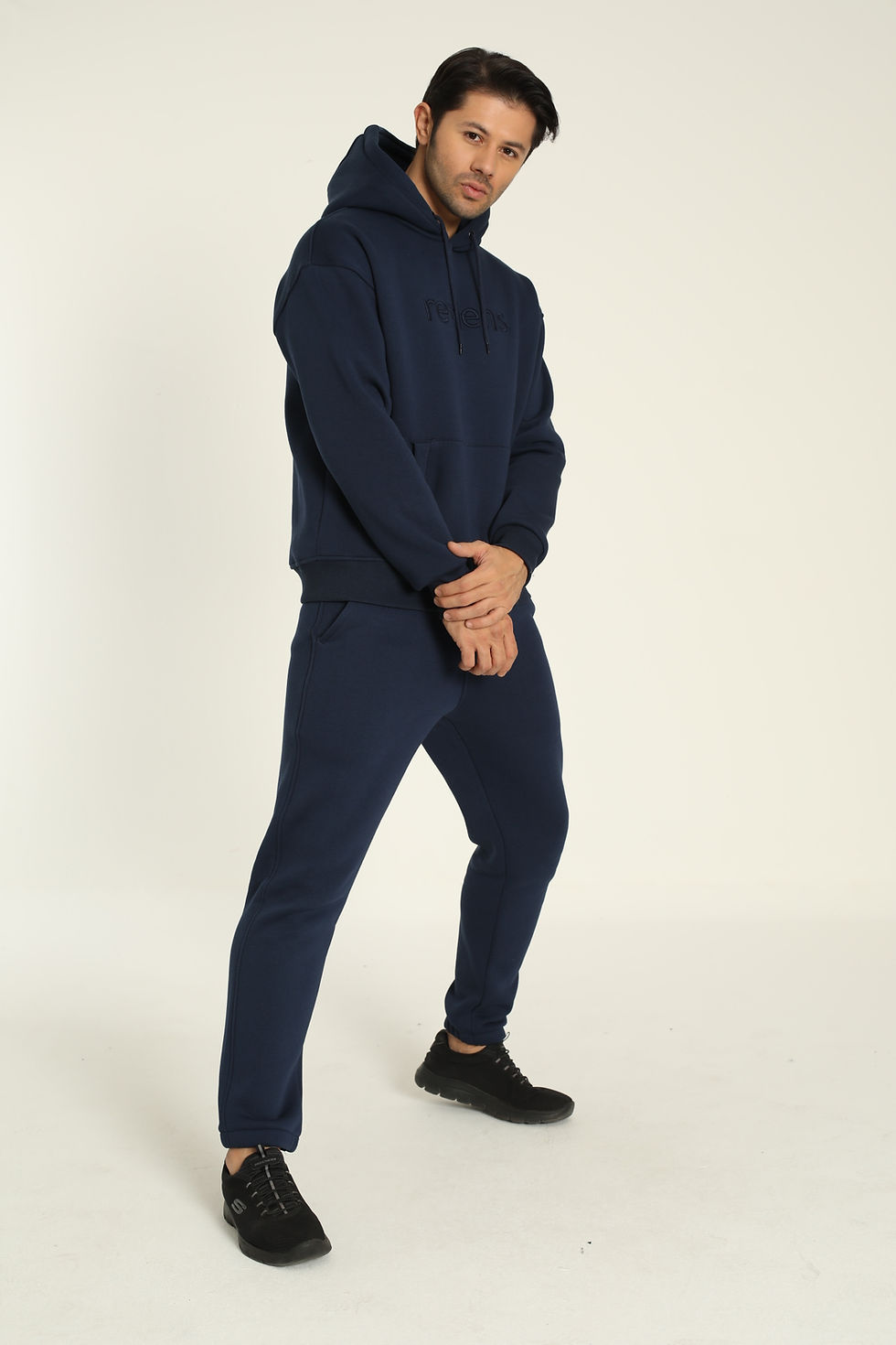 Thumbnail: Three-Thread Knitted Extra Warm Oversized Hoodie