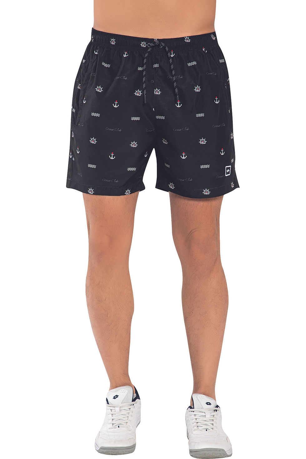 Digital Print Detailed Swimming Trunk with Mesh Lining