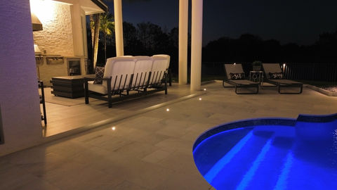 Poolside Elegant lighting