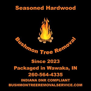 The Bushmon tree removal firewood logo.