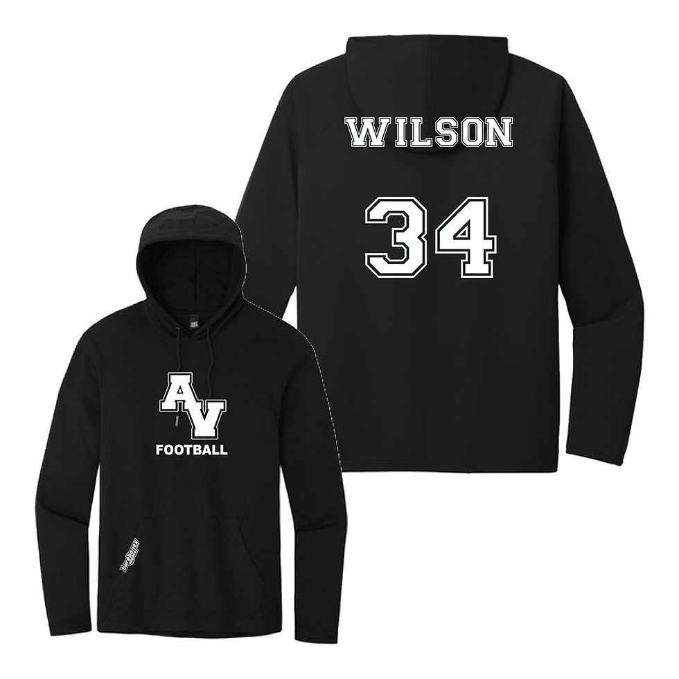 Thumbnail: AV Football Boosters - Featherweight T-Shirt Hoodie