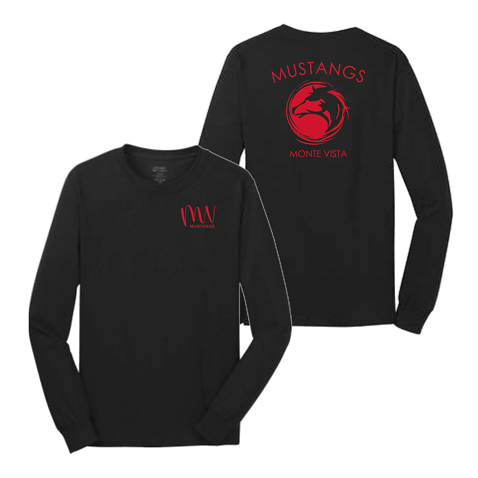 Thumbnail: Monte Vista Mustangs Unisex Long Sleeve Tee