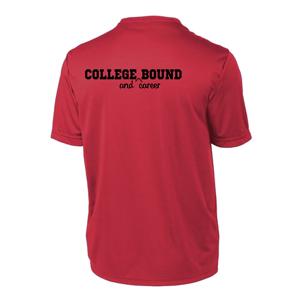 Thumbnail: Monte Vista Mustangs College Bound Unisex Dri-Fit Performance Tee
