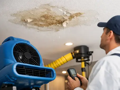 ceiling water damage repair expert by lakeshore restoration llc