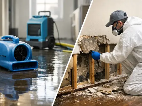 emergency water damage mitigation services by lakeshore restoration llc