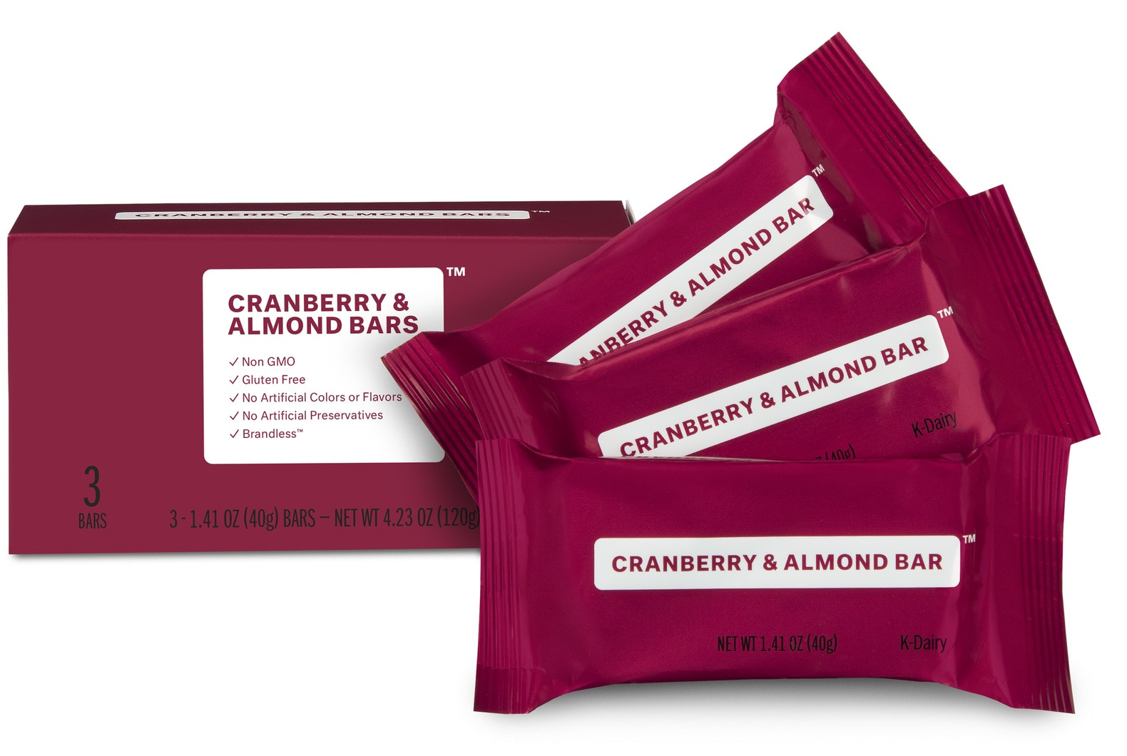 Cranberry & Almond Bar - 3 Pack