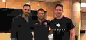 Anthony Minichiello with James Begley and Andrew Montesi