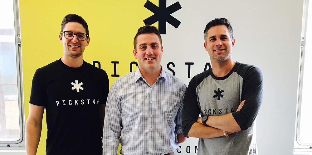 Matt Cowdrey with the PickStar team