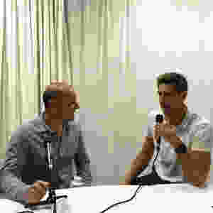 Paul Kilderry with AFL legend and PickStar co-founder Matthew Pavlich