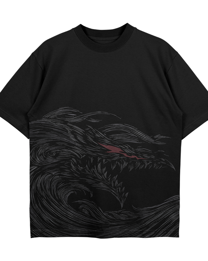 Berserk Wave Oversize Tişört – ön yüz