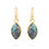 Miniature : Boucles d'Oreilles en Labradorite & Acier Inoxydable