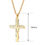 Miniature : Collier Croix Chrétienne & Arbre De Vie - Acier Inoxydable 