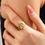 Miniature : Bague Tendance Ajustable - Acier Inoxydable
