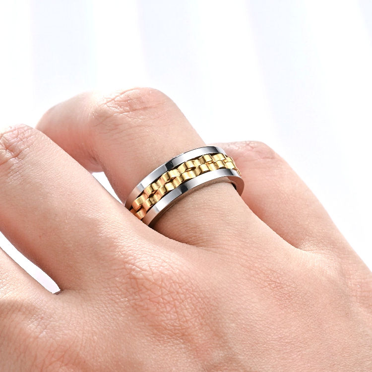 Miniature : Bague Anti-Stress - Acier Inoxydable