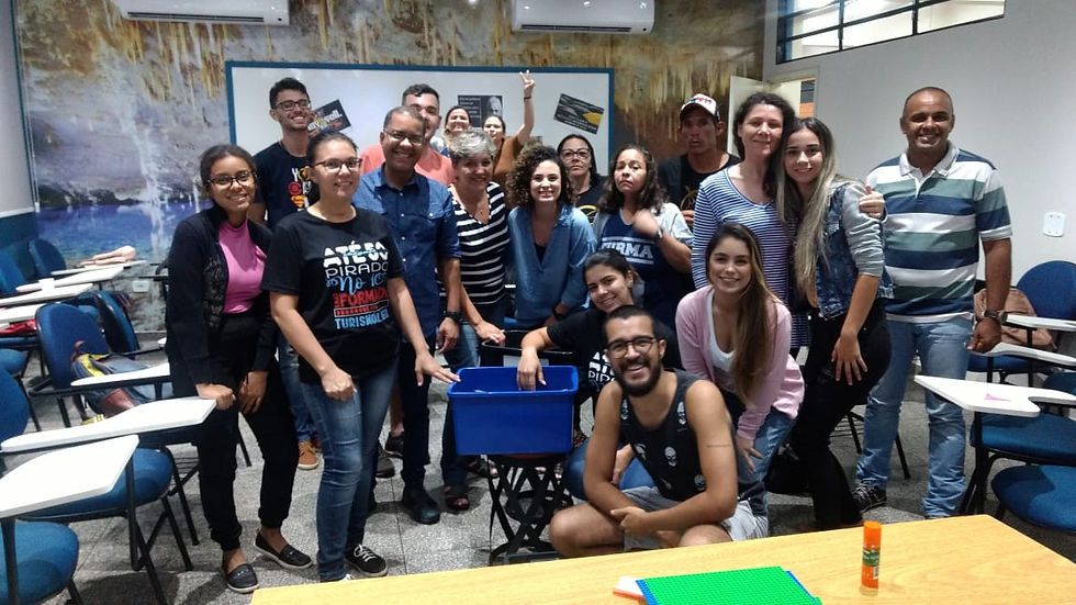 Acadêmicos do 2º ano de Turismo da UEMS Dourados participando do Workshop. | Foto: Divulgação