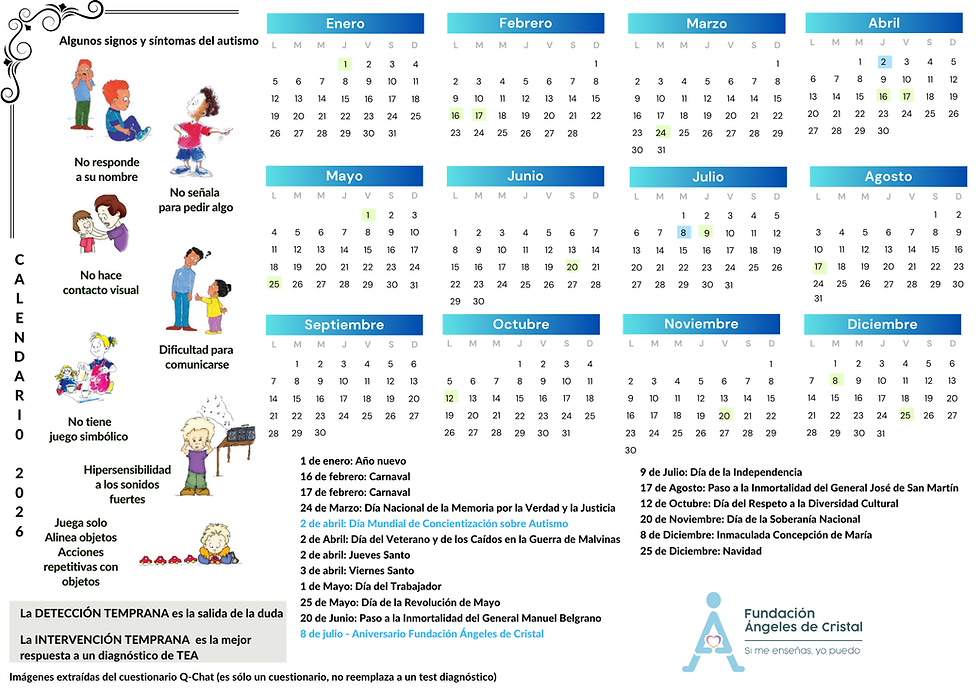 Calendario 2026 Modelo 1