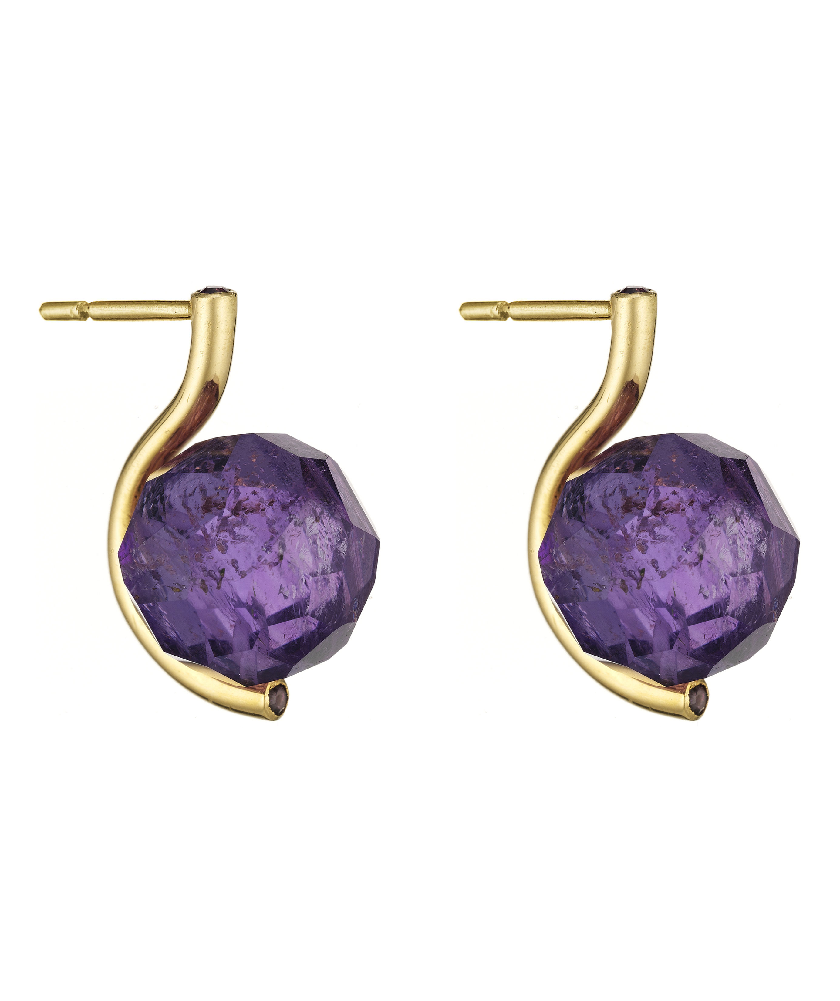 Yael Sonia - Rock Small Faceted Earrings