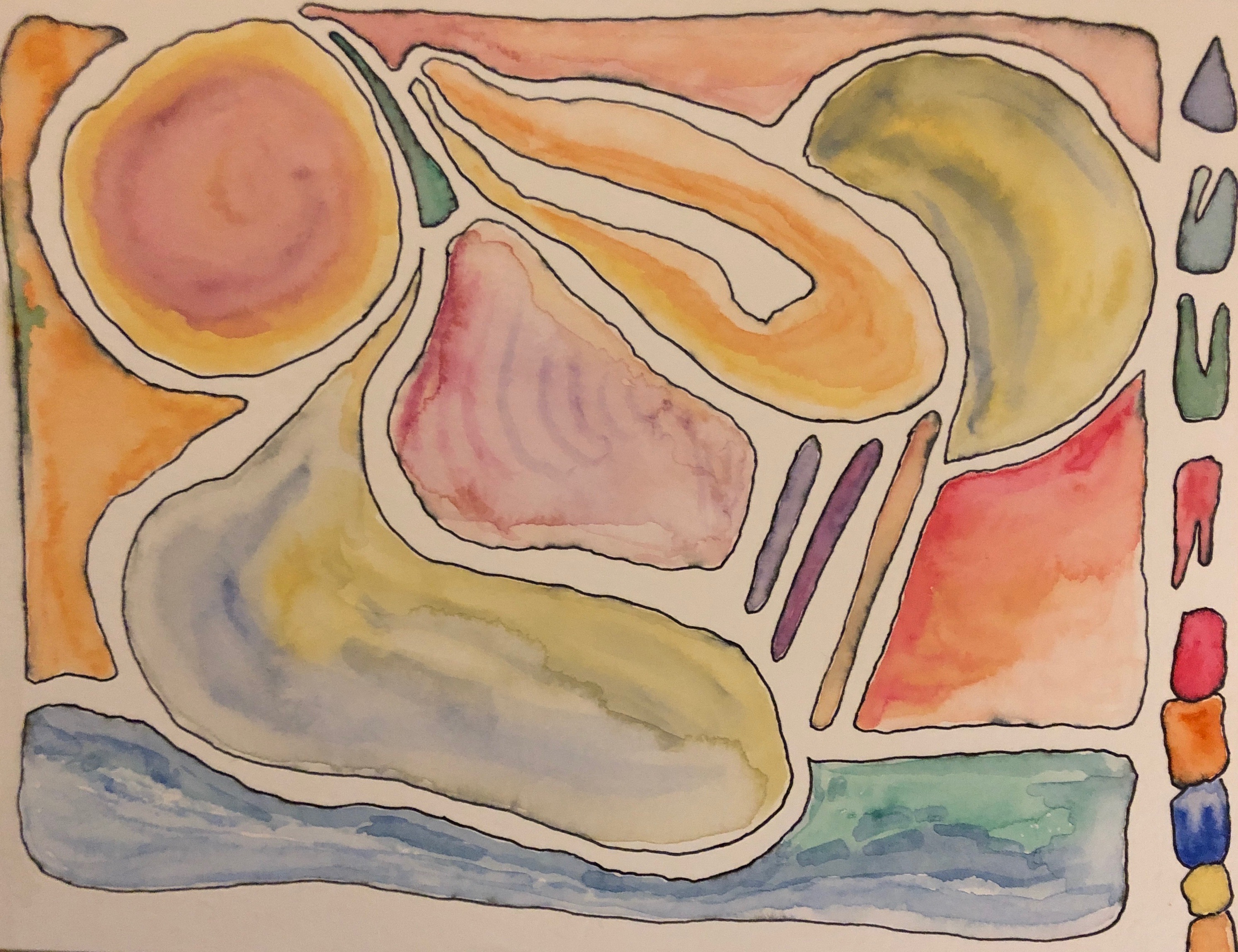 sketch, watercolor