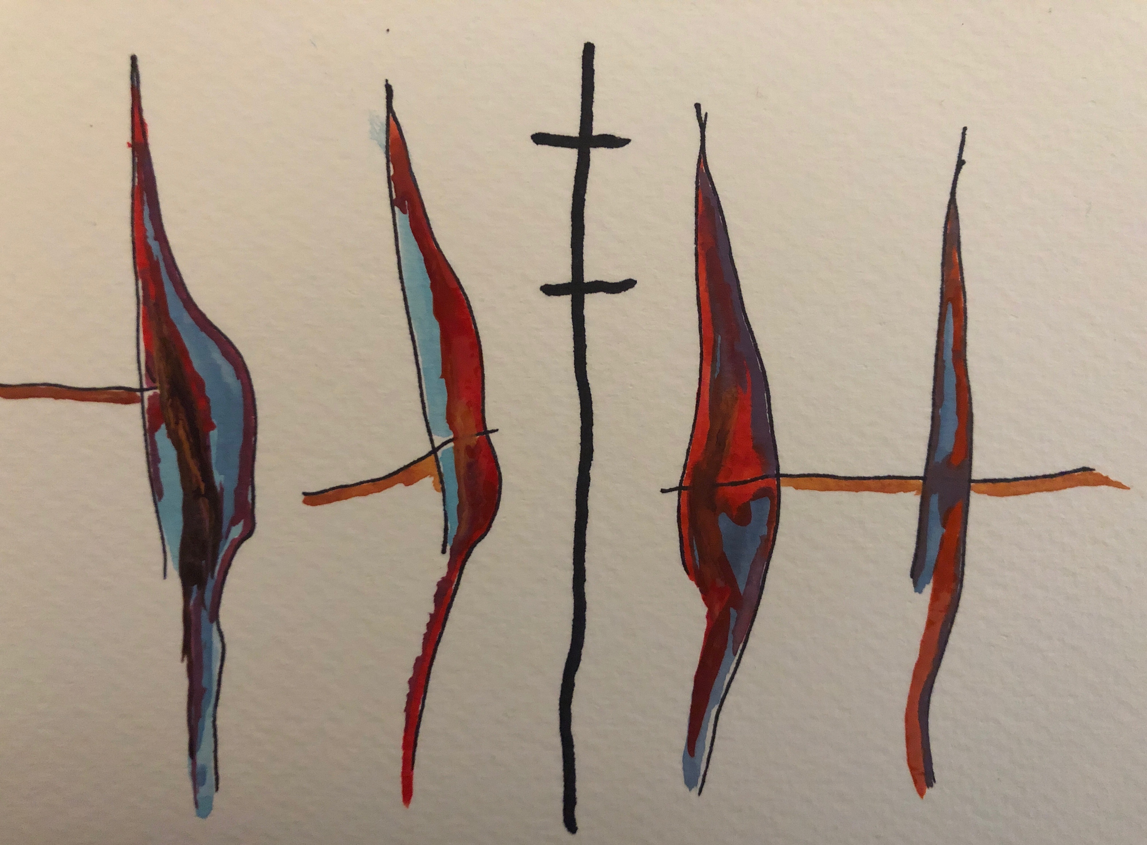 Community, watercolor