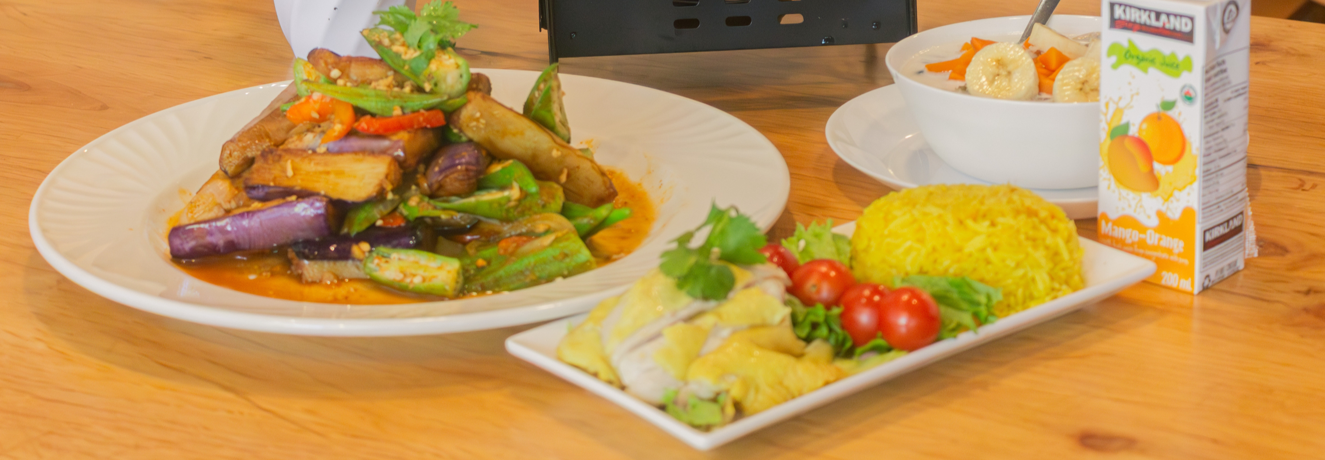 Arranged Food and Objects