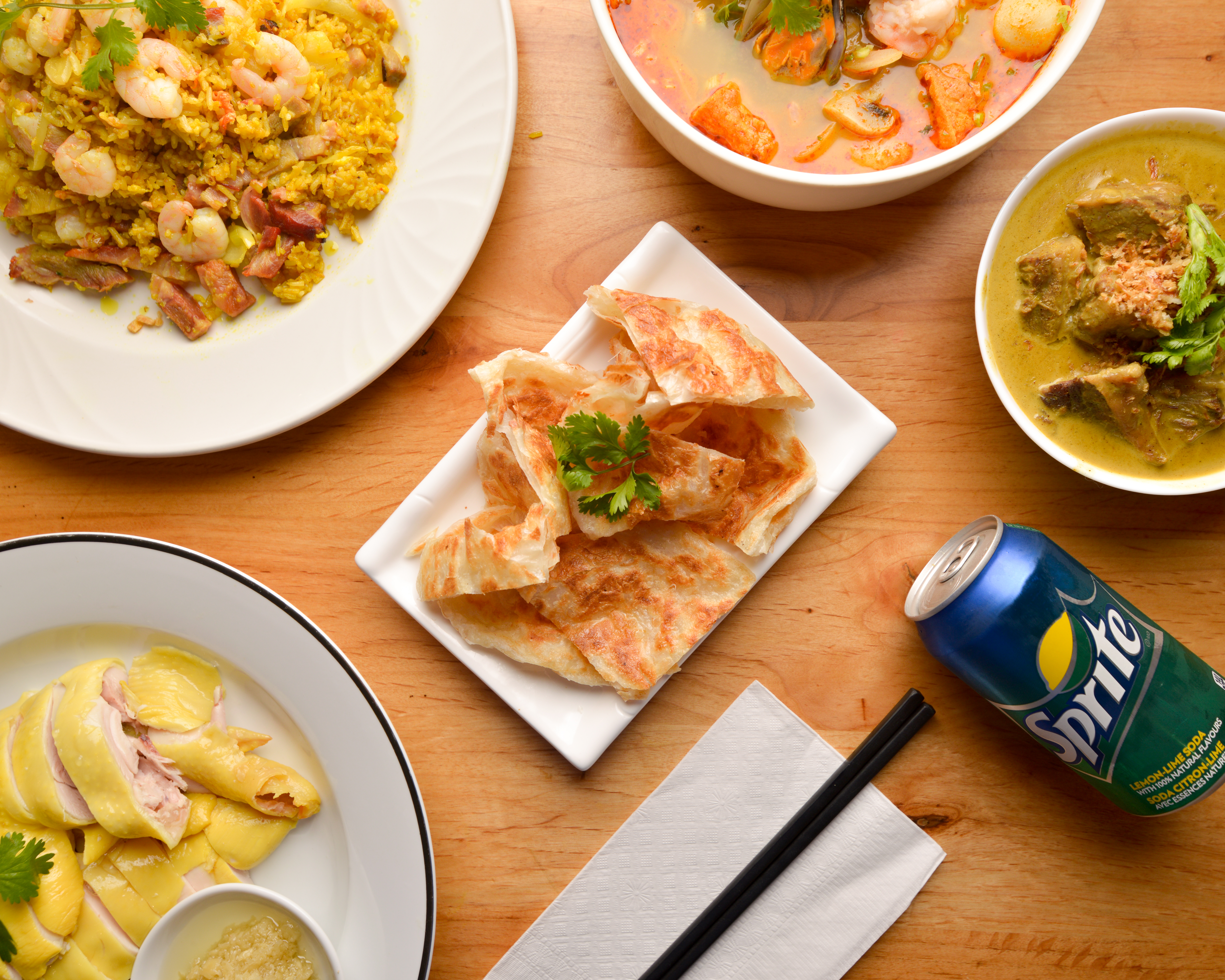 Arranged Food and Objects
