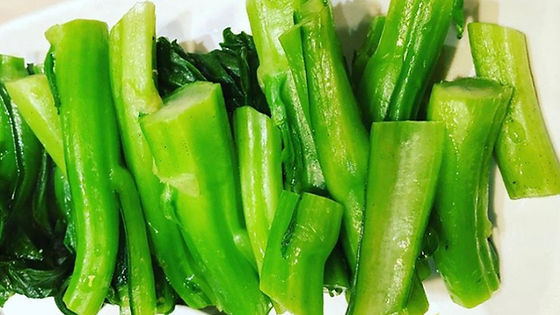 Steam Fresh Veggies with Oyster Sauce