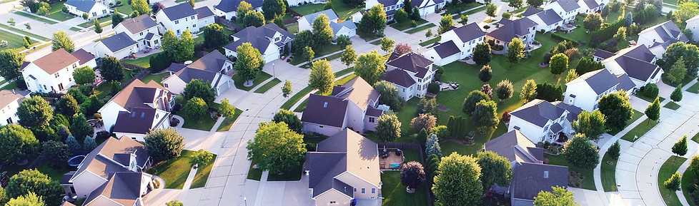 Aerial View of a Suburb